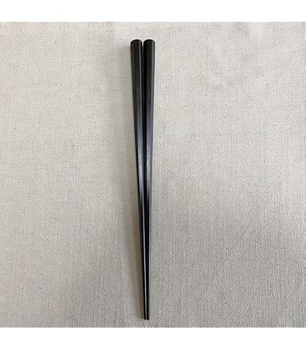 Amazon | マルナオ 高級 八角箸 夫婦箸 ペア 縞黒檀 | ノーブランド品 | 箸